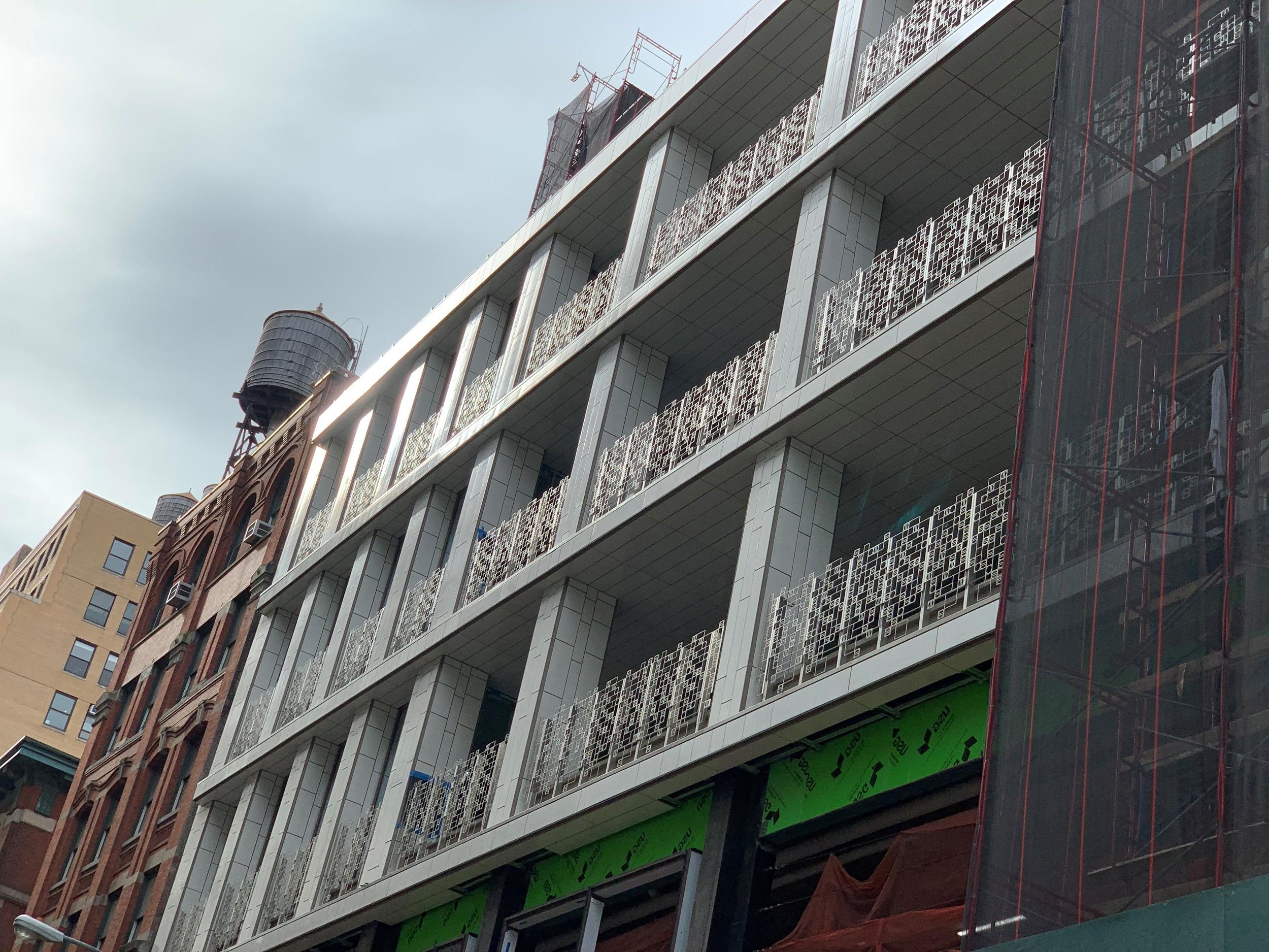  Project Milestone: Closeup 300 Lafayette Scaffolding Removal Reveal 